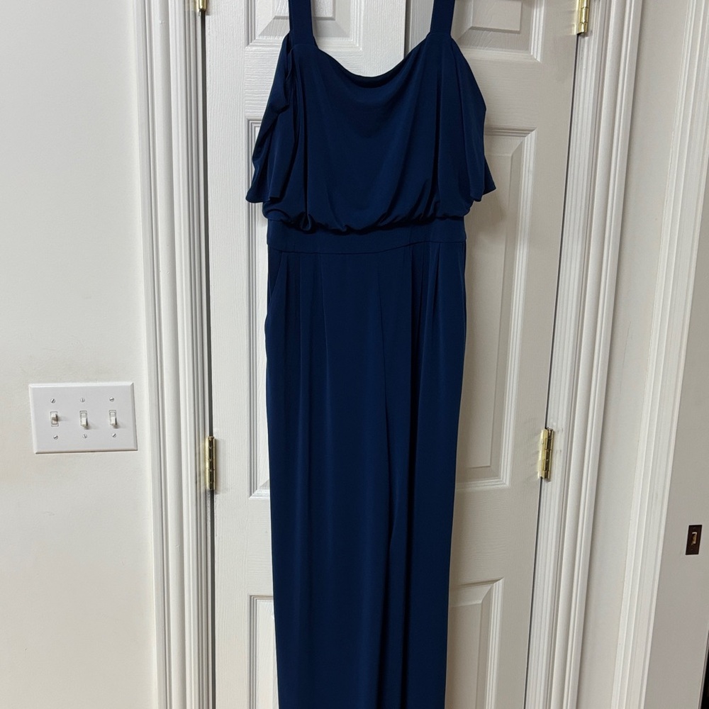 Vince Camuto Navy Jumpsuit
